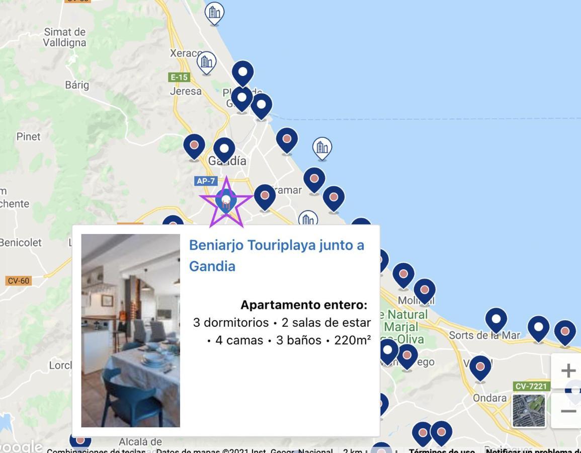 Вилла Atico Duplex Touriplaya Solo Familias Гандия Экстерьер фото